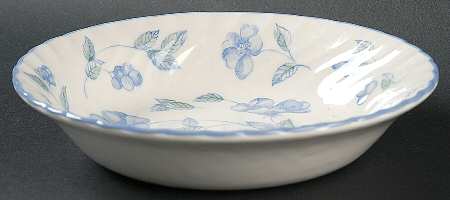 BRISTOL BLUE (Blue Trim) Coupe Cereal Bowl
