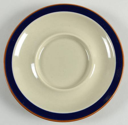Bristol Blue (Brown Trim) Saucer