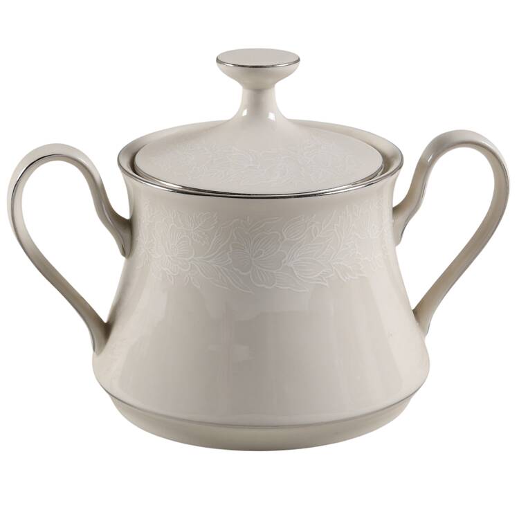 Bridal Veil Sugar Bowl & Lid