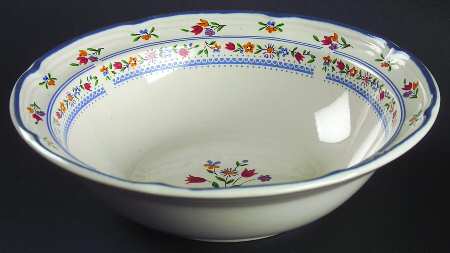 Calico Rim Cereal Bowl