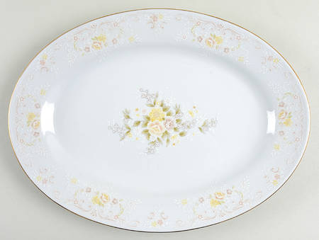 Camelia 13" Oval Serving Platter