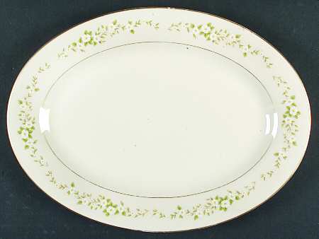 Camellia 14" Oval Serving Platter