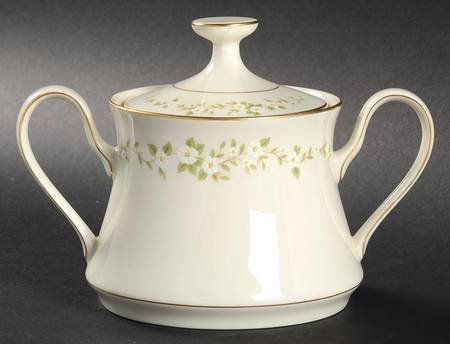 Camellia Sugar Bowl & Lid