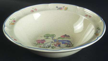 Chit Chat 9" Round Vegetable Bowl