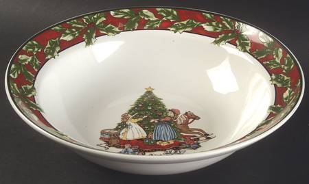 Christmas Celebration 9" Round Vegetable Bowl