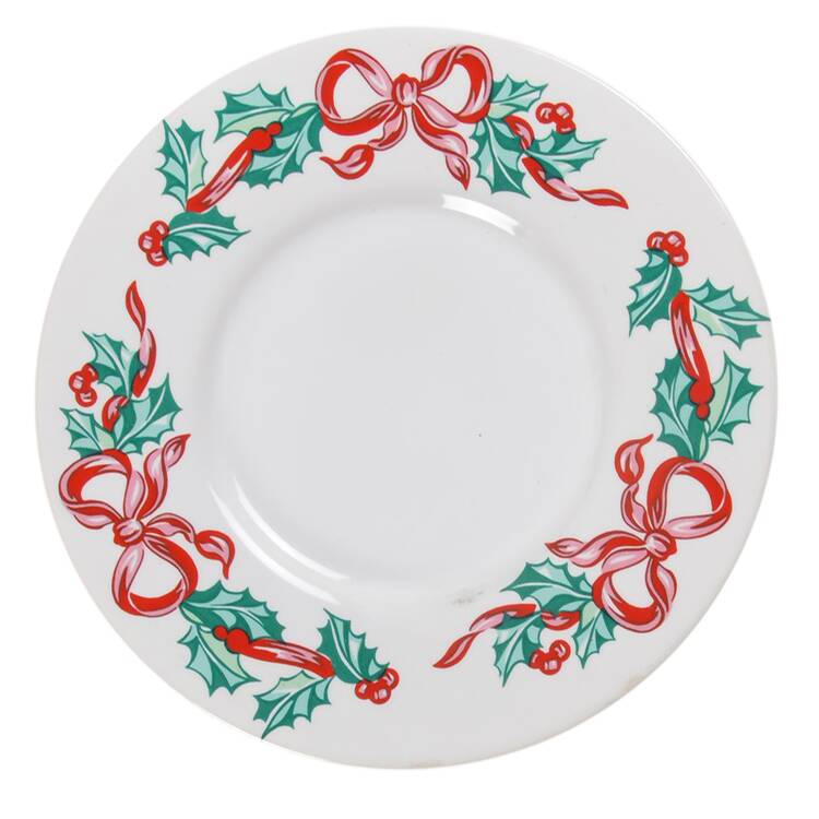 Christmas Ribbons Saucer