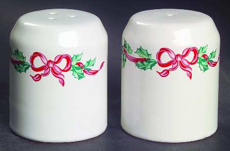 Christmas Ribbons Salt & Pepper Set