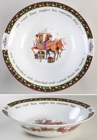 Christmas Story 12" Round Vegetable Bowl