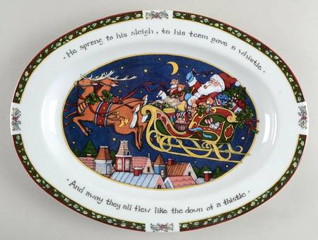Christmas Story 14" Oval Serving Platter