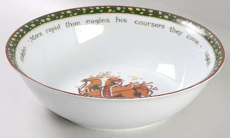 Christmas Story 12" Round Vegetable Bowl