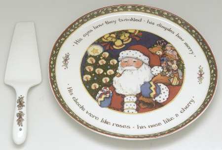 Christmas Story Cake Plate and Server (Boxed Set)