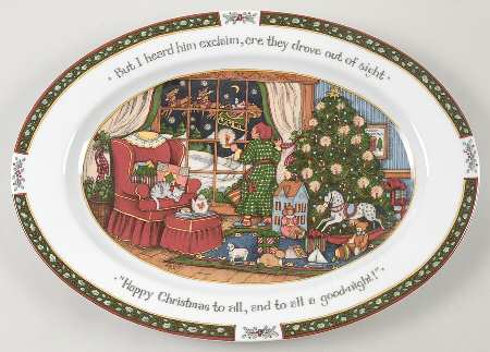 Christmas Story 16" Oval Serving Platter
