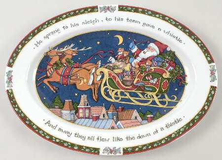 Christmas Story 13" Oval Serving Platter
