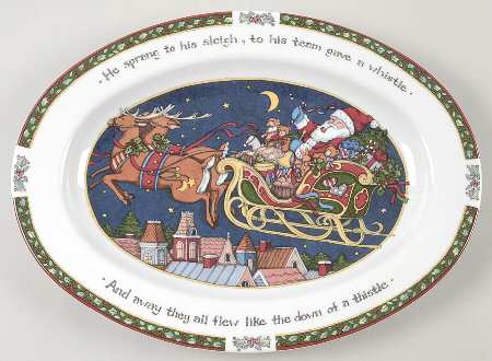 Christmas Story 14" Oval Serving Platter