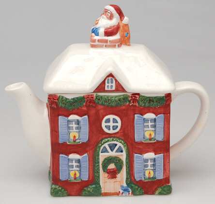 Christmas Story Figural Teapot & Lid