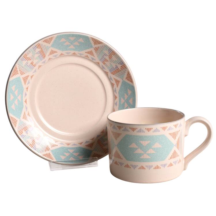 Cimarron Flat Cup & Saucer Set
