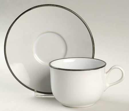 Cinnabar Flat Cup & Saucer Set