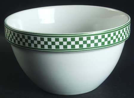 Classic Checks Green 8" Mixing Bowl