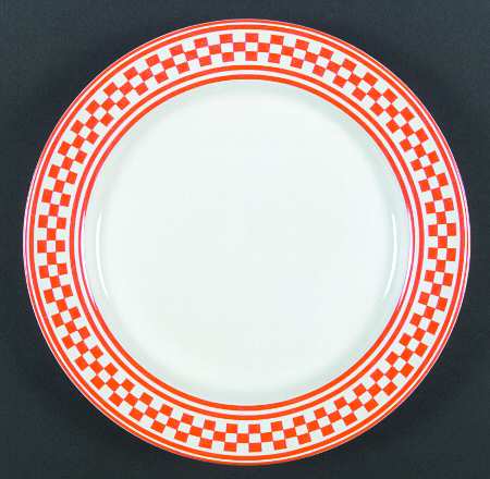 Classic Checks Red Dinner Plate