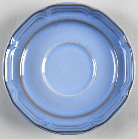 Country Blue Saucer