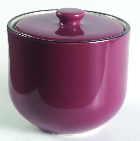 Colors of Celebration Burgundy Sugar Bowl & Lid