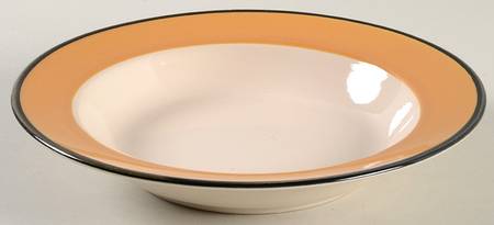 Colors of Celebration Desert Gold Large Rim Soup Bowl