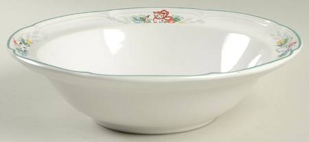 Country Christmas 9" Round Vegetable Bowl