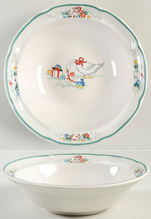 Country Christmas Coupe Cereal Bowl