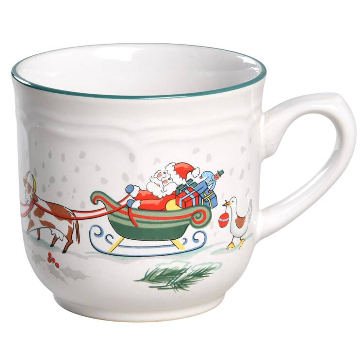 Country Christmas Flat Cup