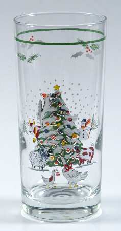 Country Christmas 12 Oz Glassware Tumbler