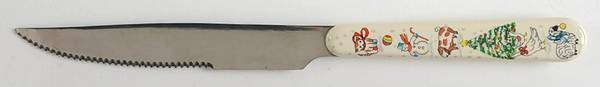 Country Christmas Individual Steak Knife