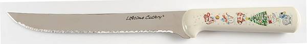 Country Christmas Carving Knife with Stainless Blade