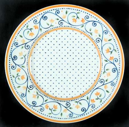 Country Dots Salad Plate
