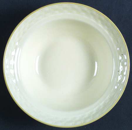 Creme De Chine Rim Cereal Bowl