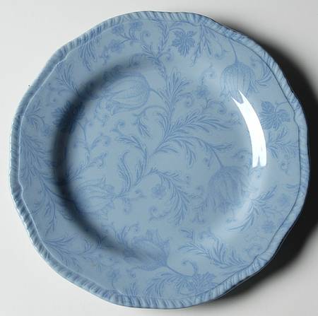 Damask Blue Salad Plate