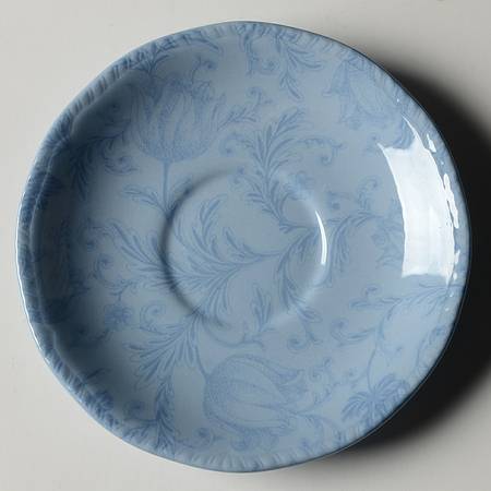 Damask Blue Saucer