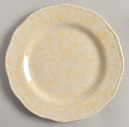 Damask Ivory Salad Plate