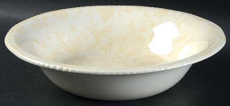Damask Ivory 9" Round Vegetable Bowl