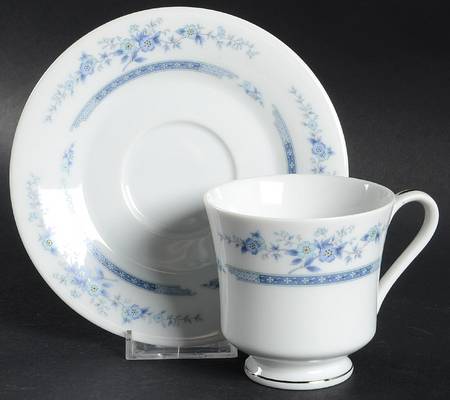 Dawn Footed Cup & Saucer Set