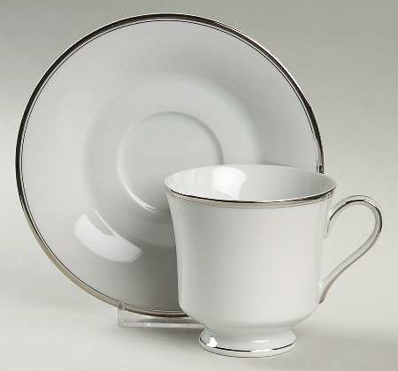 Elegance Footed Cup & Saucer Set