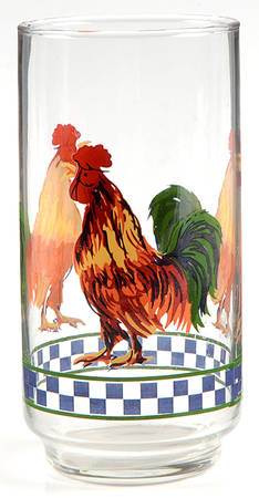 Ella's Rooster 12 Oz Glassware Tumbler