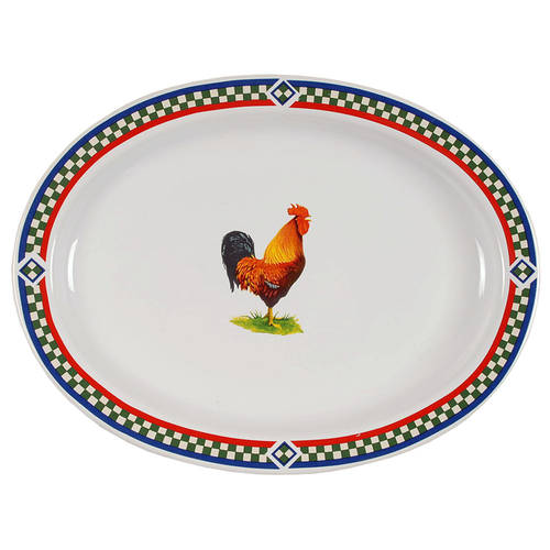 Ella's Rooster 14" Oval Serving Platter