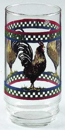 Ella's Rooster 12 Oz Glassware Tumbler