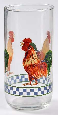 Ella's Rooster 10 Oz Glassware Tumbler