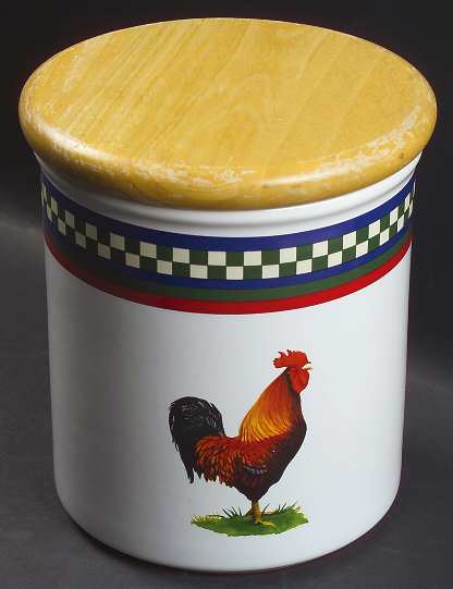 Ella's Rooster Large Canister & Lid