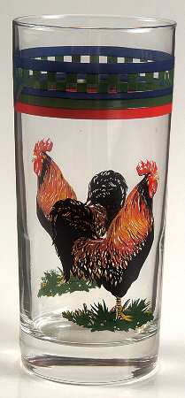 Ella's Rooster 16 Oz Glassware Tumbler