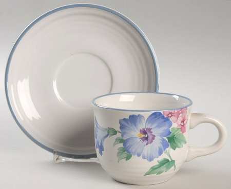 Enchantment Flat Cup & Saucer Set