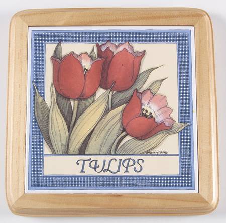 Farmhouse Blue Wood Frame Trivet