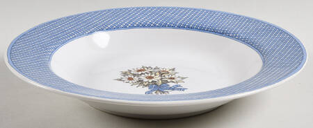 Farmhouse Blue Large Rim Soup Bowl