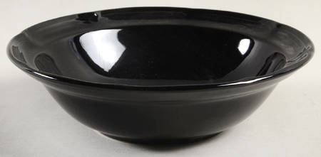 Fifth Ave Black Coupe Cereal Bowl